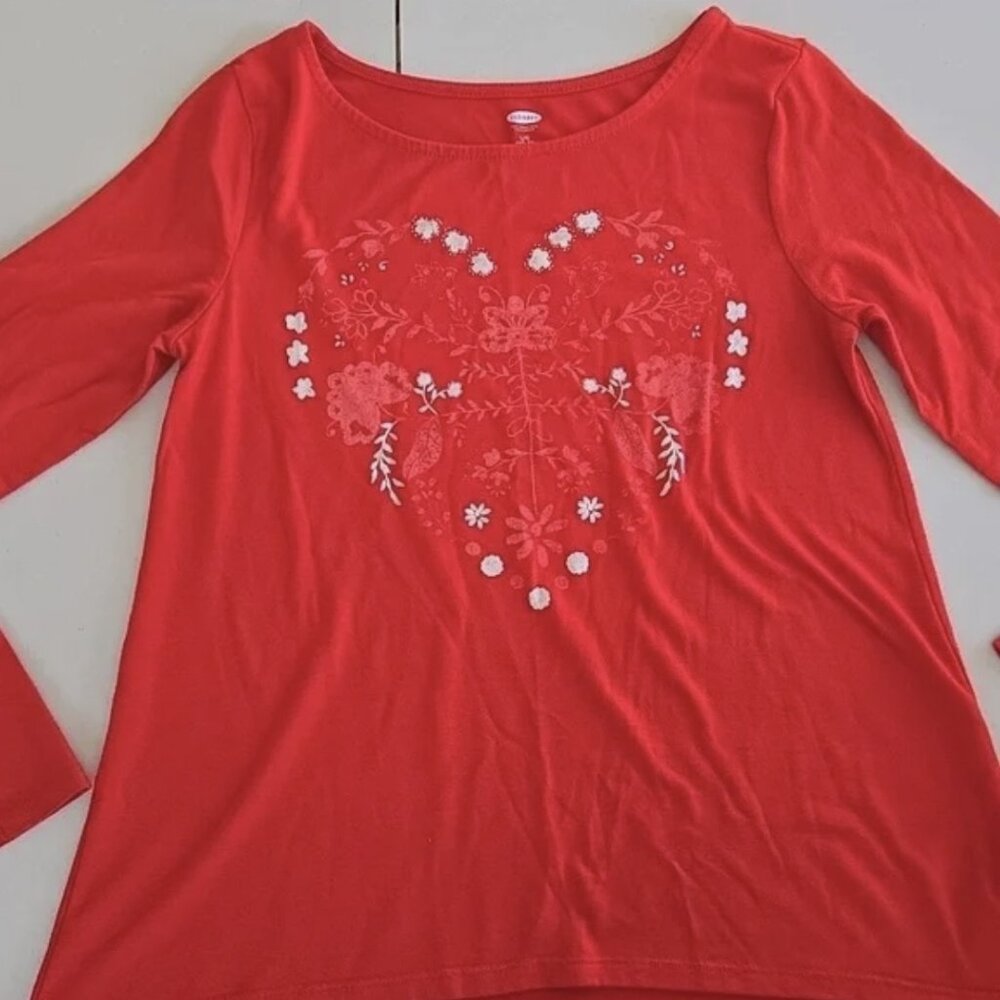 Heart floral long sleeve